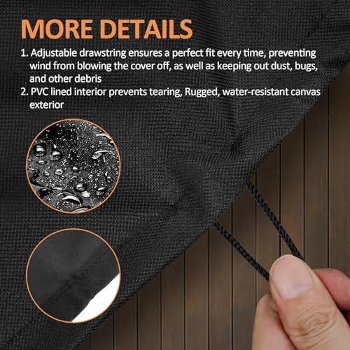 Grill Cover for Weber Q2800N+, Q2000N, Q2200N, Q2600N+ Gas Barbecues - Image 6