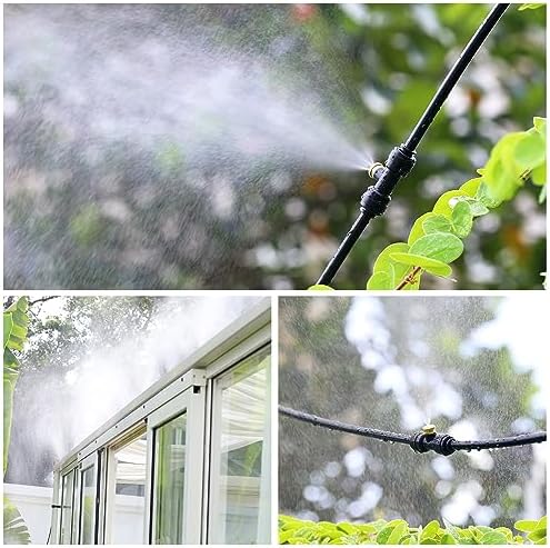 Misters for Outside Patio 30ft - LOHASV9 Misting System with Water Filter Pre-Assembled 30 FT 9M Misting Line Brass Mist Nozzles Adapter(3/4") Outdoor Misters for Patio Cooling Garden Greenhouse - Image 2