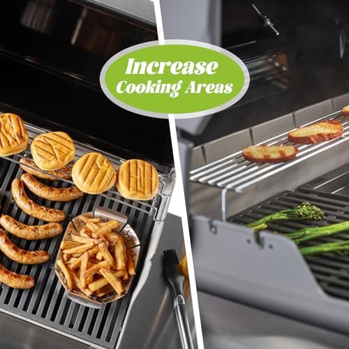 7641 Warming Rack for Weber Spirit I/II 300 Series E310 Grill Parts Gas Grates Replacement S310 SP310 E320 S320 SP320 E315 S315 with Front Control - Image 6