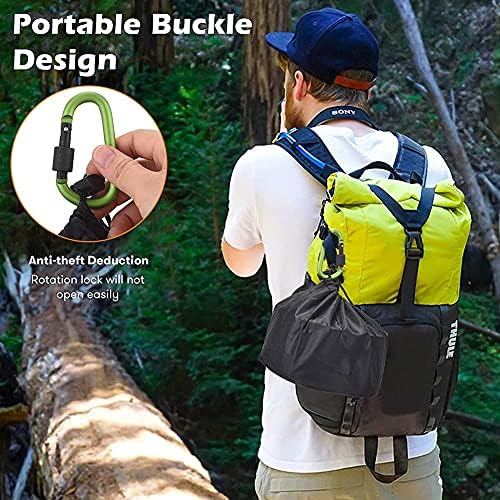 XhuangTech 10PCS Camping Cookware Mess Kit,Camping Pot and Pan Set with Kettle,Lightweight Portable Camping Cooking Set for Hiking,Backpacking,Outdoor and Picnic - Image 6
