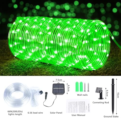 Solar Rope Lights, 2 Packs Total 132ft 400LED Solar String Lights, 8 Modes - Image 3