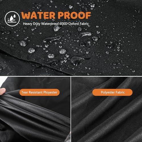 Grill Cover for Charbroil Bistro Pro Electric Grill Griddle,BBQ Grill Cover For Charbroil Grill 25302161 25302145 25302146 25302147 25302148 Full-Length All Weather Grill Cover CB1250073P4 Accessories - Image 7