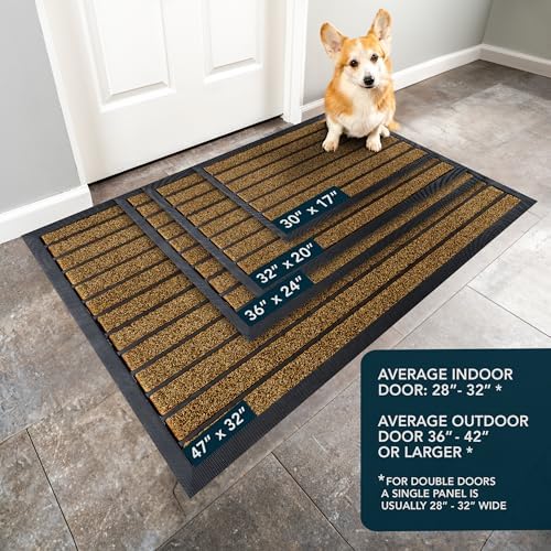 ubdyo Extra Durable Door Mat Outside Entrance (36" x 24", Bright Brown) - Image 3
