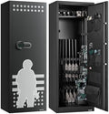 VEVOR 10-12 Gun Safe, Long Gun Cabinet for Rifles and Pistols, Quick Access Rifle Safe with 4 Pistol Pockets and 3 Adjustable Racks, Large Digital Cabinet with Key and Password Lock(Assembly Required) by VEVOR