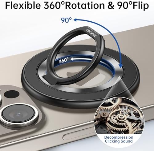 SYNCWIRE for MagSafe Phone Grip, Magnetic Phone Ring Holder Stand Kickstand - Image 2