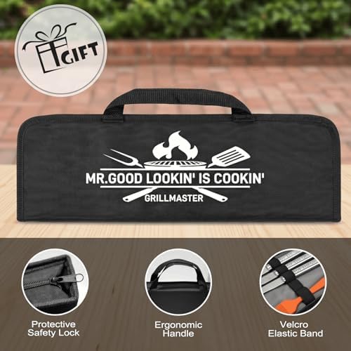 Personalized Gifts for Men, BBQ Accessories Grilling Tools Set - Image 7