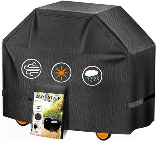 Aoretic Grill Cover 44 inch 600D Heavy Duty Gas BBQ-Cover, Fit Most 2 Burner Grill Waterproof Small Barbeque Cover for Weber,Nexgrill,Char-Broil, Monument,Dyna-Glo,Kenmore by Aoretic