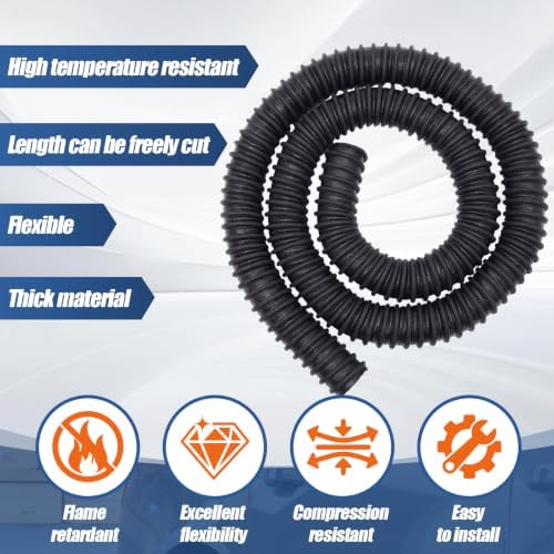 3" ID x 11' Length Car Exhaust Hose for Garage - Image 5