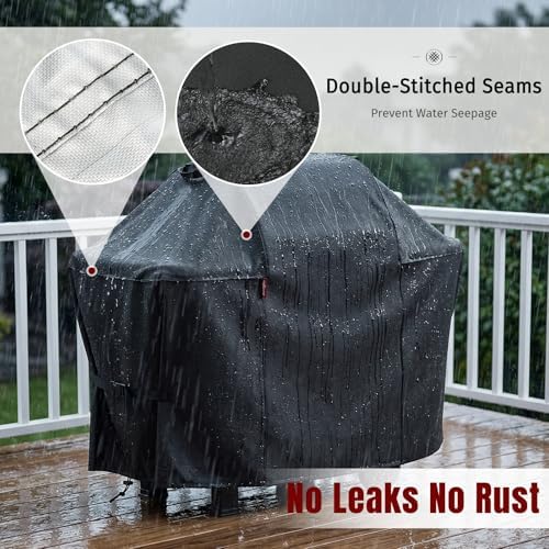 SHINESTAR 58in Grill Cover for Weber Spirit & Genesis, Velcro Straps - Image 3