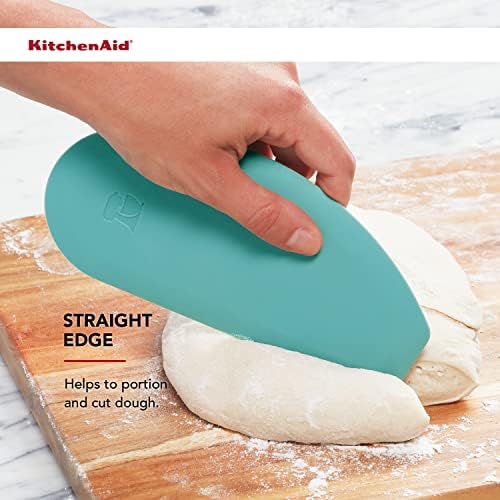 KitchenAid Gourmet Bowl Scraper, Set of 2, Aqua Sky and Storm Grey - Image 5