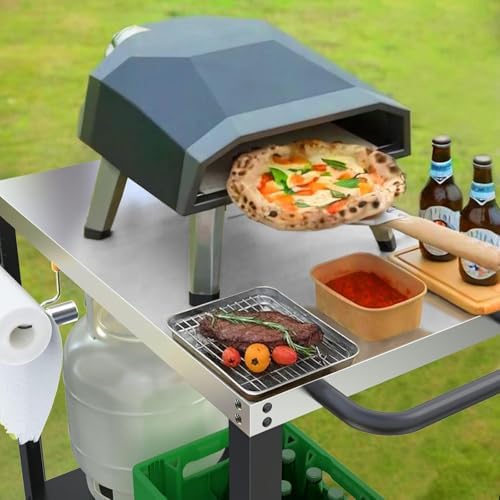 Yozoia Outdoor Grill Table for Blackstone Griddle, Grill Cart with Wheels - Image 6