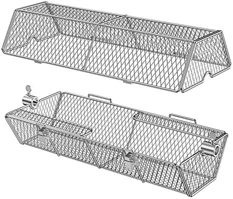 Skyflame Stainless Steel Round Tumble Rotisserie Grill Basket - Image 4