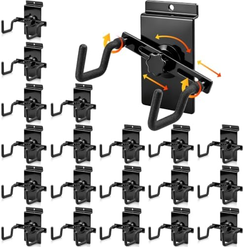 Yaocom 20 Pcs Pistol Wall Mount Slatwall Pistol Holder, Slotted Panel Style by Yaocom