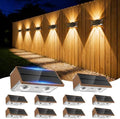 Solar Fence Lights Outdoor, 10 Pack Fence Solar Lights Waterproof by Unknown