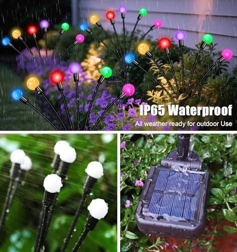 Solar Garden Lights Outdoor Waterproof, Swaying Firefly Light, Garden Decor - Image 5