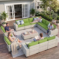 Outdoor Patio Furniture Set PE Wicker Rattan Outdoor Sectional Sofa by MuphyersPatioFurniture