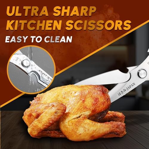 Huusk Kitchen Scissors for Food - Multifunction Kitchen Shears Heavy Duty - Image 2