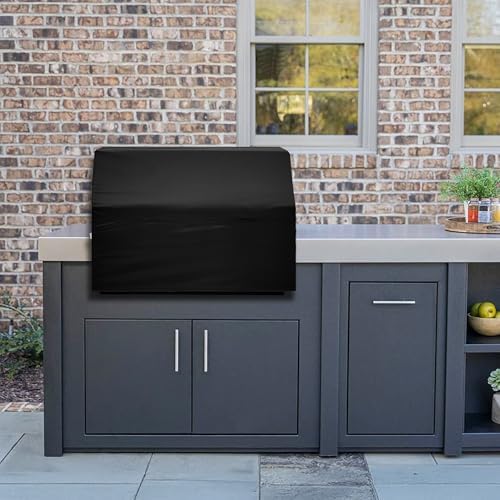 Covers & All Built-in Grill Cover for Outdoor Grill – Heavy Duty 12 oz Waterproof Built-in BBQ Grill Cover, PVC-Coated Polyester with Elastic Hem for Snug Fit (40.5 x 26.75 x 22.25 inches, Black) - Image 7