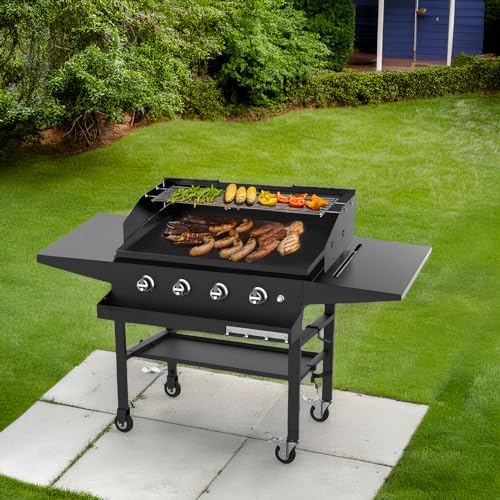 Universal Wind Guard and Warming Rack for 28"-36" Griddle (Front Grease) - Image 7
