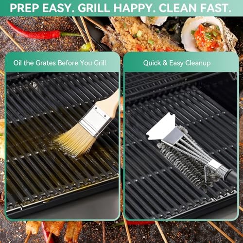 463242716 17" Cast Iron Grill Grates for Charbroil TRU Infrared 4 Burner 463255020 463257520 463276016 466242715 466242716, G533-0009-W1 Cooking Grates, Grill Replacement Part for Nexgrill 720-0882A - Image 6