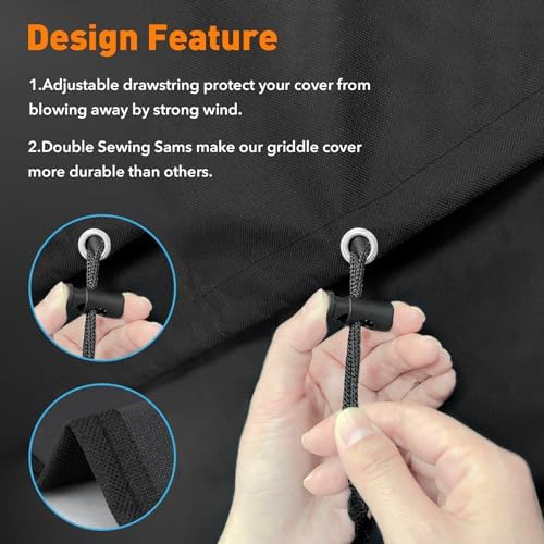 Heavy Duty 600D Grill Cover Compatible with Z Grill ZPG-700D Series Wood Pellet and 450 Series 550 Series ZPG-450A ZPG-550B, Z Grills 10502B, UV Fade Resistant Full Length Cover - Image 5