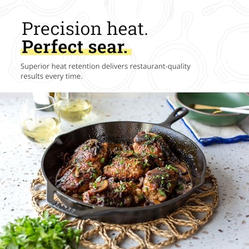 Lodge Pre-Seasoned Cast Iron Skillet, PFAS-Free, 12 Inches - Image 6