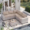 Outdoor Patio Furniture Set PE Wicker Rattan Outdoor Sectional Sofa by MuphyersPatioFurniture