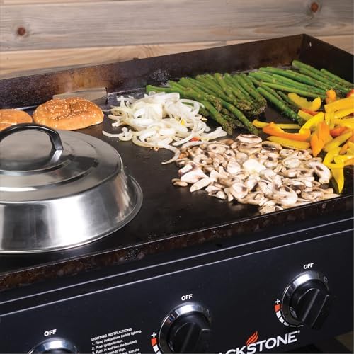 Blackstone® 12" Round Griddle Basting Cover, Stainless Steel - Image 5