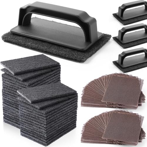 Reallnaive 155 Pcs Griddle Cleaning Kit for Flat Top Grill,Black by Reallnaive