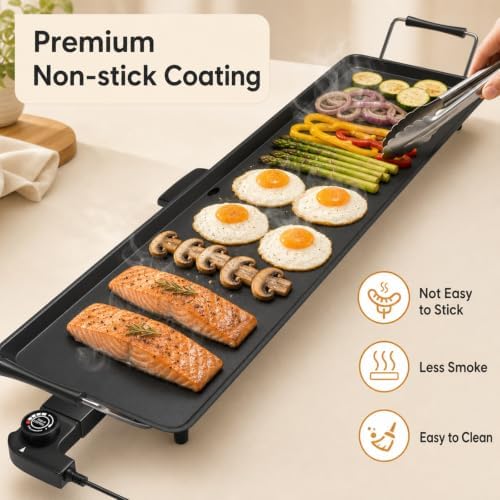 DORTALA 35" Extra Large Electric Griddle 2000W - Image 3