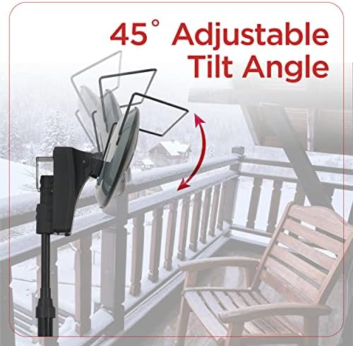 BLACK+DECKER Outdoor 2-in-1 Patio Electric Heater, BHOF04, Black - Image 4
