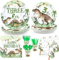 170Pcs Dinosaur 3rd Birthday Party Decorations for Boys, Serves 24 by Greencian