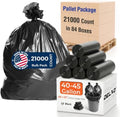 Delxo 40-45 Gallon Trash Bags, 21K Count, 40×45'' Large Black Garbage Bags by Delxo