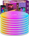 SINLEY Led Neon Rope Light 200FT,Control with App/Remote,Flexible Led Rope Lights,Multiple Modes,IP68 Outdoor RGB Neon Lights Waterproof,Music Sync Gaming Led Strip Lights for Bedroom Indoor by Unknown