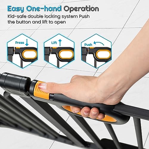 owlie 75 to 85 Inch Extra Wide Baby Gate with Door for Stairs Doorways - Image 4