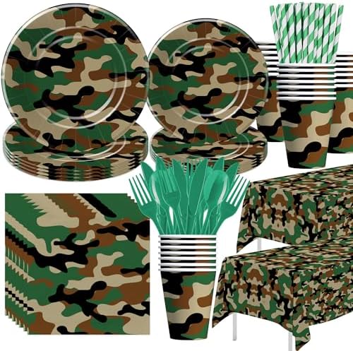 Camouflage Party Decorations, Camo Camouflage Themed Party Supplies by Xenorik