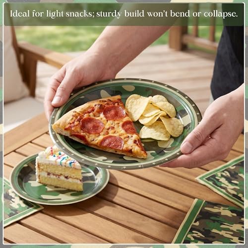 100 Pcs Disposable Camouflage Party Tableware Set for 25 Guests - Image 6