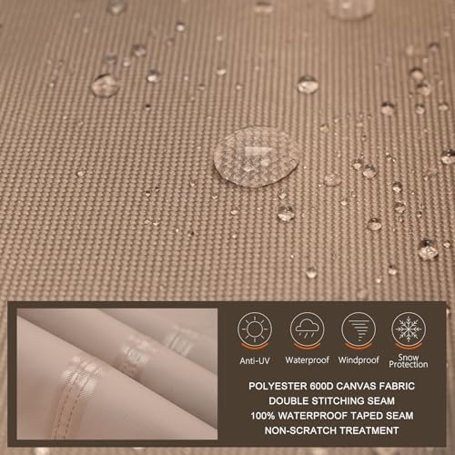 ULTCOVER Waterproof Clear Top Outdoor Umbrella Cover - Image 6