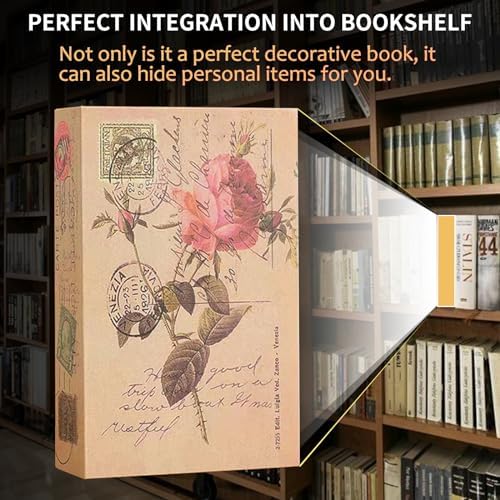 Decorative Book Safe with Combination Lock, Diversion Faux Book Hidden Safe - Image 4