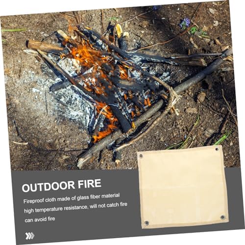 VOSAREA 1Pc Fireproof Mat for Outdoor Barbecue and Picnic Heat Resistant Cushion for Camping and Cooking Easy to Clean Random Color - Image 6