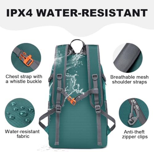 MIYCOO Ultralight Packable Backpack, 35L Water-Resistant Hiking Daypack - Image 4