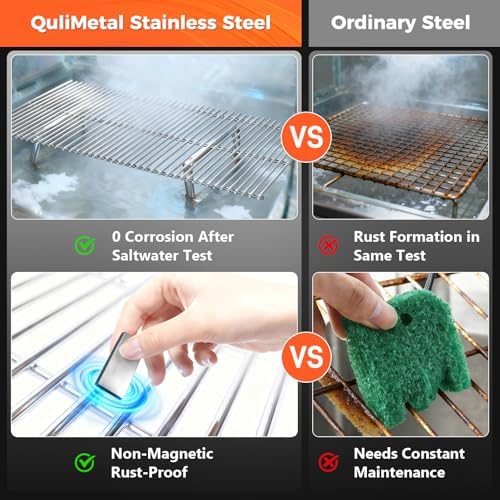 QuliMetal 18.7" Grill Grates for Weber Genesis II E-410/E-415/E-435 - Image 6