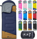 PTEROMY Sleeping Bags for Adults, Lightweight and Machine Washable, Water Resistant Backpacking Camping Sleeping Bag for Warm Cold Weather, Camping Essentials for Hiking Travel by PTEROMY