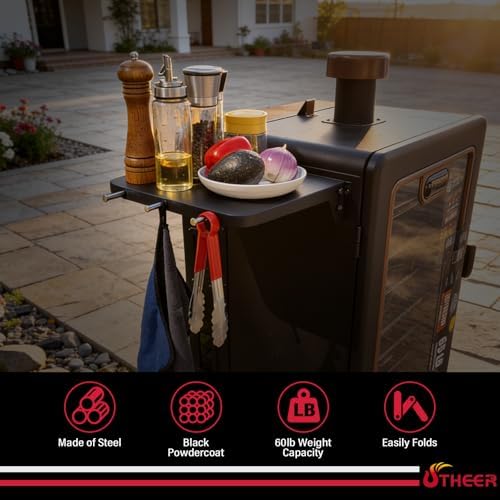 Utheer Folding Front Shelf for Pit Boss PBV4NX Smoker, BBQ Prep Table - Image 5