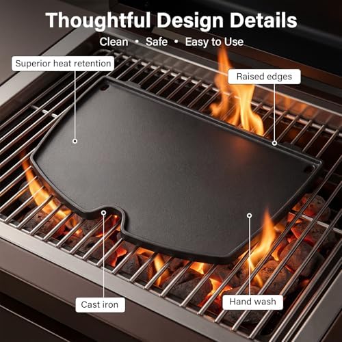 Cast Iron Griddle Plate for Weber Q Series Q1200 Q1000 Q100 Accessories - Image 5