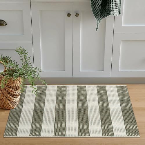 OJIA Front Door Mat 24"x36" Outdoor Doormat Striped Porch Rugs Fall Decor - Image 7