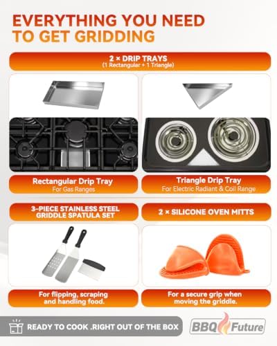 Flat Top Griddle for Standard 30-Inch Ranges,Turn Your Stove Into a Griddle - Image 4