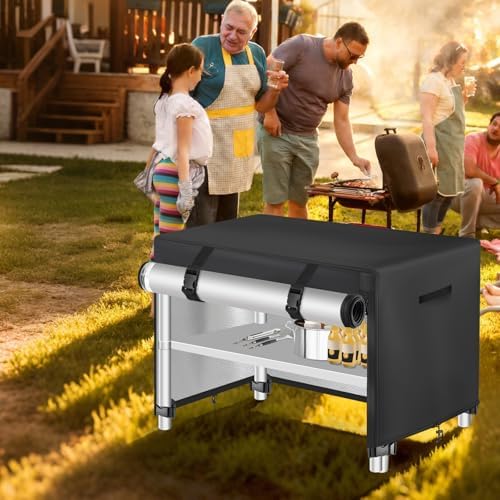 TOHONFOO Outdoor Prep Table Cover Waterproof for Grill Cart,55x19x36in - Image 5