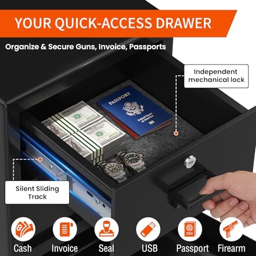 5.8 Cuft Large Drop Safe for Business with drawer, Anti-Theft Safe for Cash - Image 3