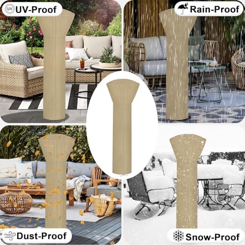 OutdoorLines Waterproof Patio Heater Covers with Zipper and Storage Bag, - Image 7